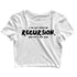 Coding Nerd Engineering CLOUD IS JUST ANOTHER COMPUTER Custom Printed Graphic Design Crop Top T-Shirt for Women